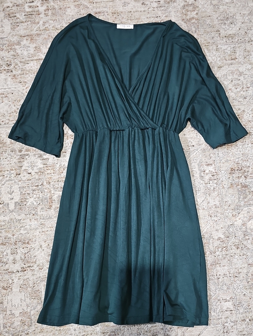 Ekouaer Forest Green Wrap Dress| Soft & Flowy | Women's
